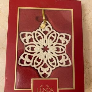 Lenox Cream Star Ornament